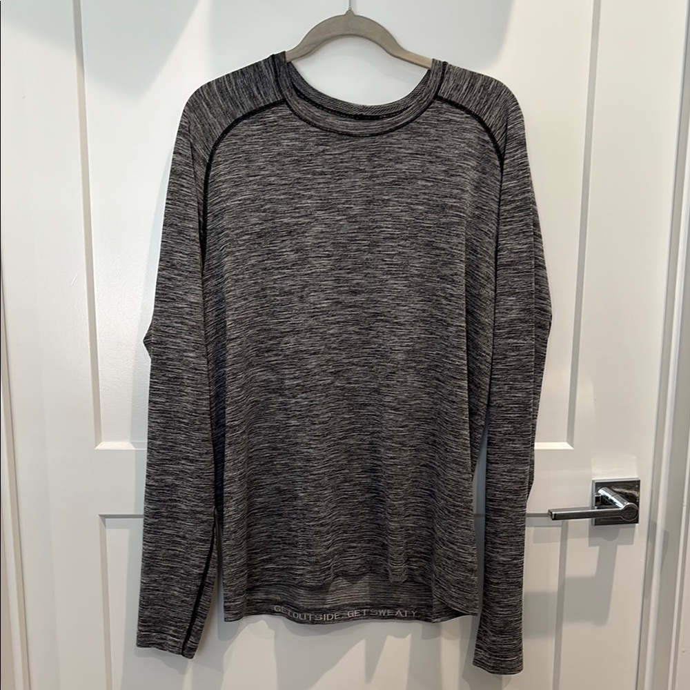 lululemon athletica Gray Long Sleeve Performance Tee